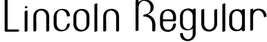 Lincoln Regular font - Lincoln.otf