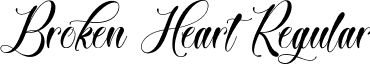 Broken Heart Regular font - Broken Heart.ttf