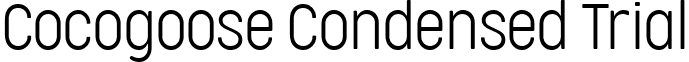 Cocogoose Condensed Trial font - Cocogoose-Condensed-Ultralight-trial.ttf