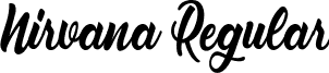 Nirvana Regular font - Nirvana_Personal_Use.ttf