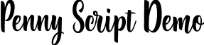 Penny Script Demo font - Penny_Script_Demo.ttf
