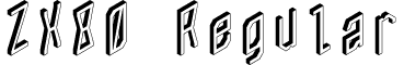ZX80 Regular font - ZX80.ttf