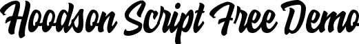 Hoodson Script Free Demo font - Hoodson_free_font_.ttf