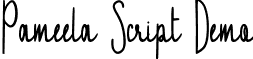 Pameela Script Demo font - Pameela_Script_Demo.ttf