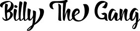 Billy The Gang font - Billy_The_Gang.ttf