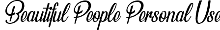 Beautiful People Personal Use font - Beautiful_People_two_Personal_Use.ttf