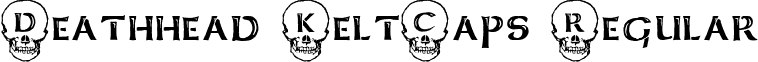 Deathhead KeltCaps Regular font - design.horror.DeatkcV2.ttf