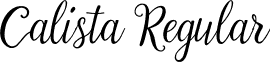 Calista Regular font - calista.ttf