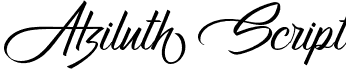 Atziluth Script font - Atziluth Script.otf