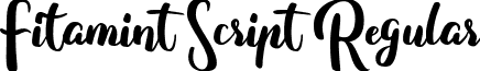 Fitamint Script Regular font - Fitamint_Script.ttf