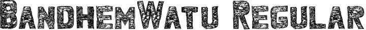 BandhemWatu Regular font - BandhemWatu.ttf