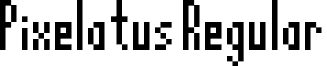 Pixelatus Regular font - Pixelatus.ttf