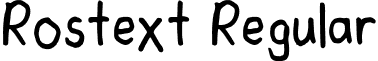 Rostext Regular font - Rostext-Regular.ttf