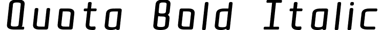 Quota Bold Italic font - Quota-BoldItalic.otf