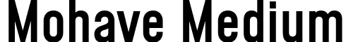 Mohave Medium font - Mohave-Medium.otf