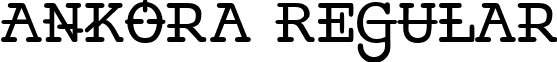 Ankora Regular font - ankora.regular.ttf