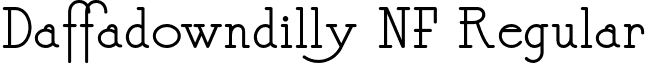 Daffadowndilly NF Regular font - daffadowndilly-nf.regular.otf