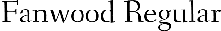 Fanwood Regular font - fanwood.regular.otf