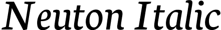 Neuton Italic font - neuton.italic.ttf