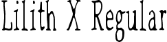 Lilith X Regular font - lilith-x.regular.ttf
