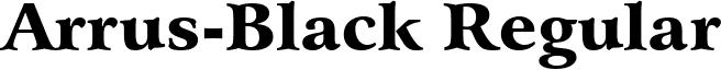 Arrus-Black Regular font - unicode.arrusb.ttf