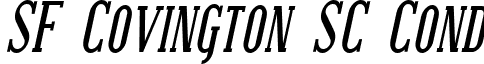SF Covington SC Cond font - sf-covington.sc-cond-bold-italic.ttf