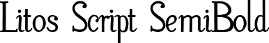 Litos Script SemiBold font - litos-script.semibold.otf