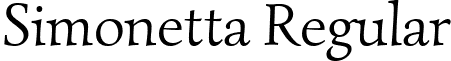 Simonetta Regular font - simonetta.regular.ttf