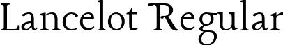 Lancelot Regular font - lancelot.regular.ttf