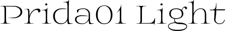 Prida01 Light font - prida01.light.otf