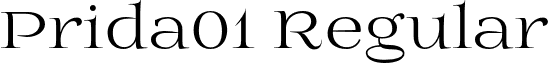 Prida01 Regular font - prida01.regular.otf