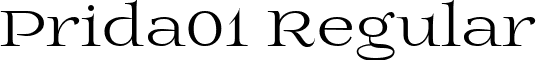 Prida01 Regular font - prida01.regular.ttf