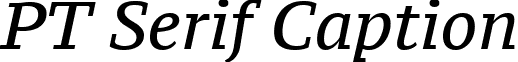 PT Serif Caption font - pt-serif.caption-italic.ttf