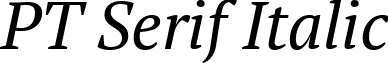 PT Serif Italic font - pt-serif.italic.ttf