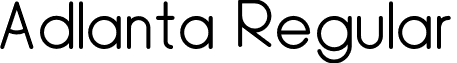 Adlanta Regular font - adlanta.regular.otf