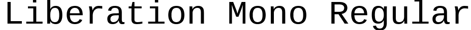 Liberation Mono Regular font - liberation-mono.regular.ttf