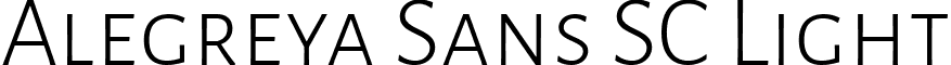 Alegreya Sans SC Light font - alegreya-sans-sc.light.ttf