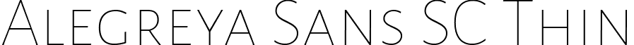 Alegreya Sans SC Thin font - alegreya-sans-sc.thin.ttf