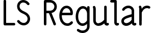 LS Regular font - ls.regular.otf