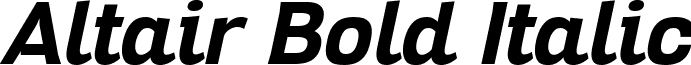 Altair Bold Italic font - altair.bold-italic.ttf