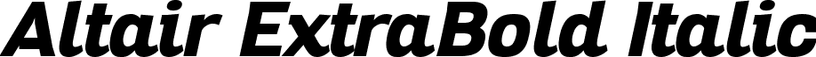 Altair ExtraBold Italic font - altair.extrabold-italic.ttf
