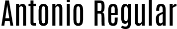 Antonio Regular font - antonio.regular.ttf