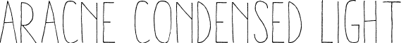 Aracne Condensed Light font - aracne-condensed.condensedlight.otf