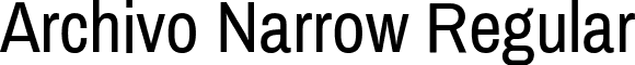 Archivo Narrow Regular font - archivo-narrow.regular.ttf