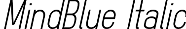MindBlue Italic font - mindblue.italic.otf