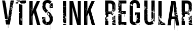 vtks ink Regular font - vtks-ink.regular.ttf