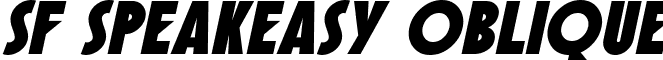 SF Speakeasy Oblique font - sf-speakeasy.oblique.ttf