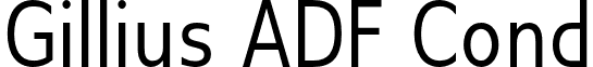 Gillius ADF Cond font - gillius-adf.condensed.otf