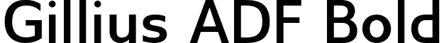 Gillius ADF Bold font - gillius-adf.bold.otf