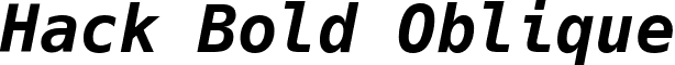 Hack Bold Oblique font - hack.boldoblique.ttf